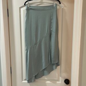 Free People Elegant Asymmetrical Skirt in light robins egg blue size 6